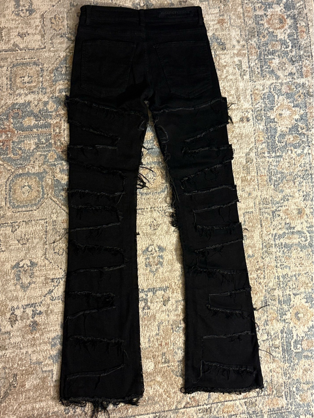Rockstar Original RSM 205 Shake Flare Stacked Jeans Black Size 30